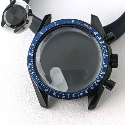 39.7mm MoonSwatch Chronograph Watches Stainless Steel Case Fit VK63 Movement Accessories Sapphire Glass Watch 20mm Strap Moon