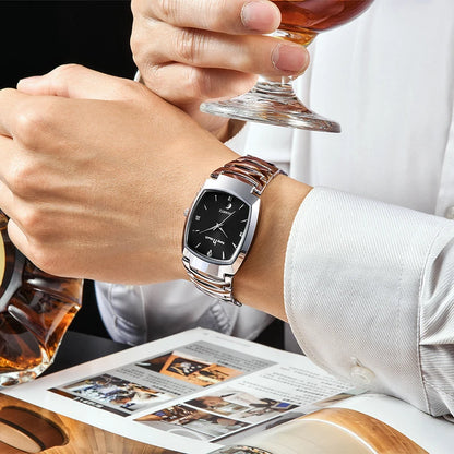 Men Quartz Watches Original High-end Luxury Waterproof Men's Watch Wristwatch Stainless Steel Fashion Business Date Clock Male