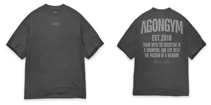 AGONGYM New Fashion Trend Men T-shirt Sports Cotton Short Sleeves Loose Shirts Bodybuilding Fitness Comfortable Slim Fit Tee Top