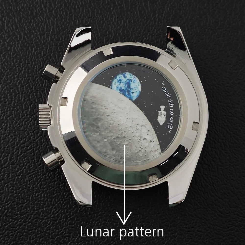 39.7mm Case Watches Metal Case Fits VK63 Movement Accessories Sapphire Glass Equipped With Bezel And Strap VK63 Dial