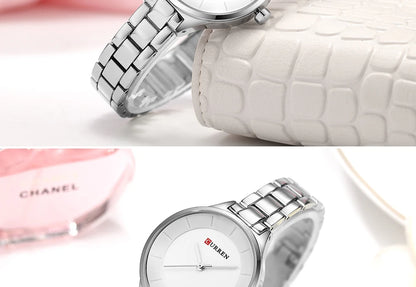 TOP Luxury Rose Gold Women's Watch Stainless Steel Ladies Wrist Watches Relogio Feminino Fashion Female Hour Reloj Mujer