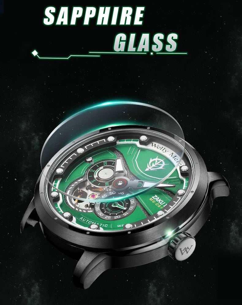 WM Watch Automatic Mechanical Watches Man Stainless Steel Waterproof MIYOTA 82S7 Limited Edition Welly Merck Watch Joint Series