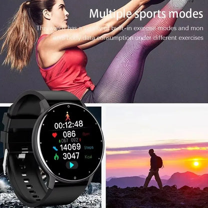 LIGE New Smart Watch Men Sports Fitness Watches Heart Rate Full Touch Screen Bluetooth Call 2026 New Ultra Light Smartwatch Men