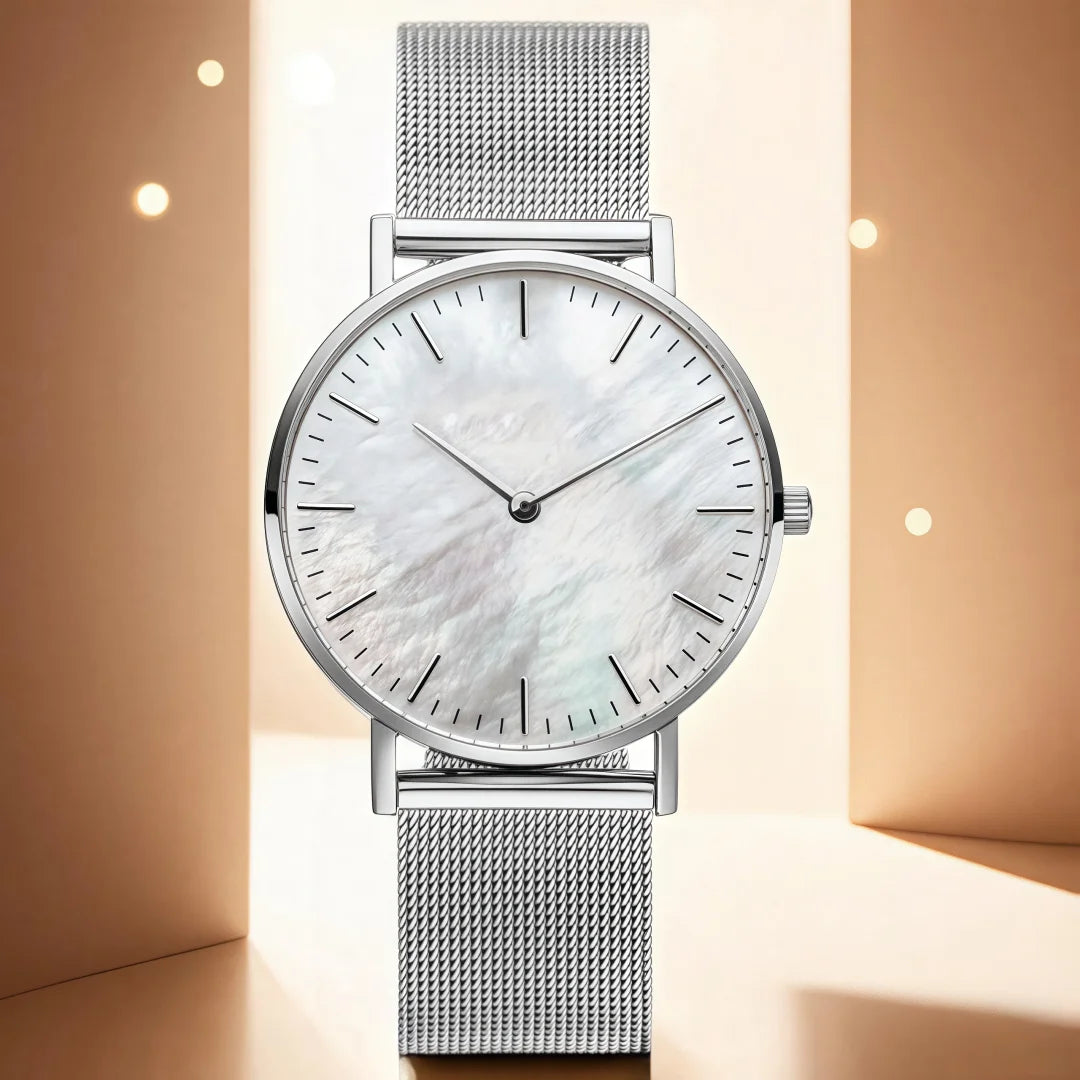 Minimalist Women Watch Luxury Metal Mesh Band Quartz Watches for Woman Fashion Ultra-thin Ladies Wristwatches Clock reloj mujer