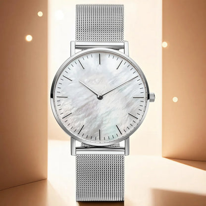 Minimalist Women Watch Luxury Metal Mesh Band Quartz Watches for Woman Fashion Ultra-thin Ladies Wristwatches Clock reloj mujer
