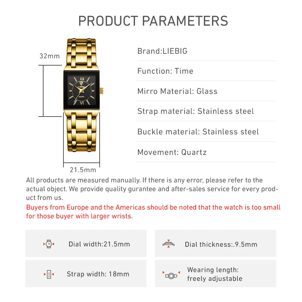2022 Luxury Golden Quartz Wristwatches For Women Ladies Fashion 30m Waterproof Female Girl Watches Relogio Feminino Clock L1029