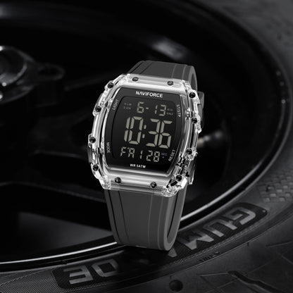 NAVIFORCE Fashion Student Watches Electronic LED Digital Watch for Men Watch Waterproof Sport Multifunctional Alarm Clock Man