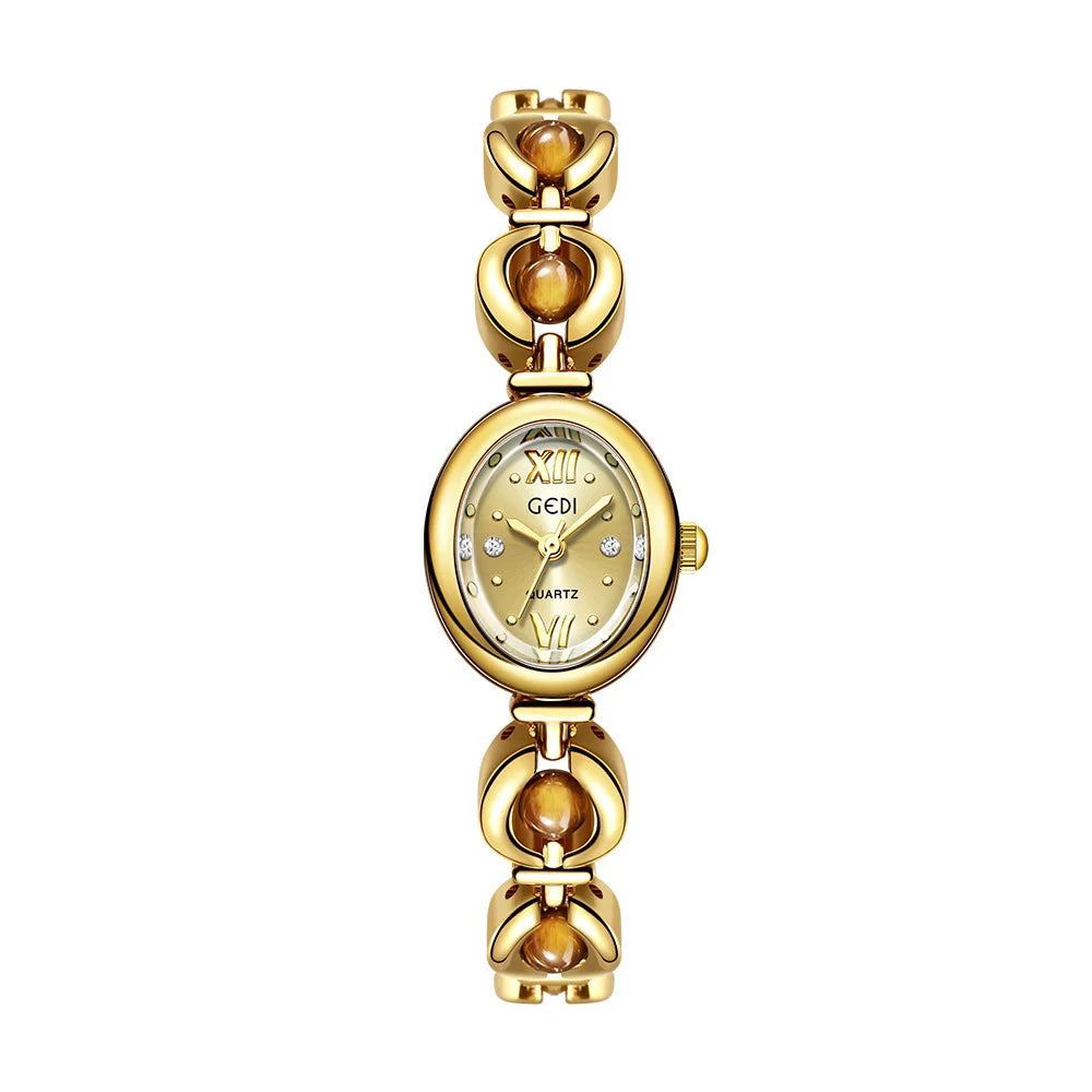 Gold Women Bracelet Watches For Ladies Wrist Watches Top Brand Luxury Elegant Women Dress High Quality Watches Quartz Minimalist