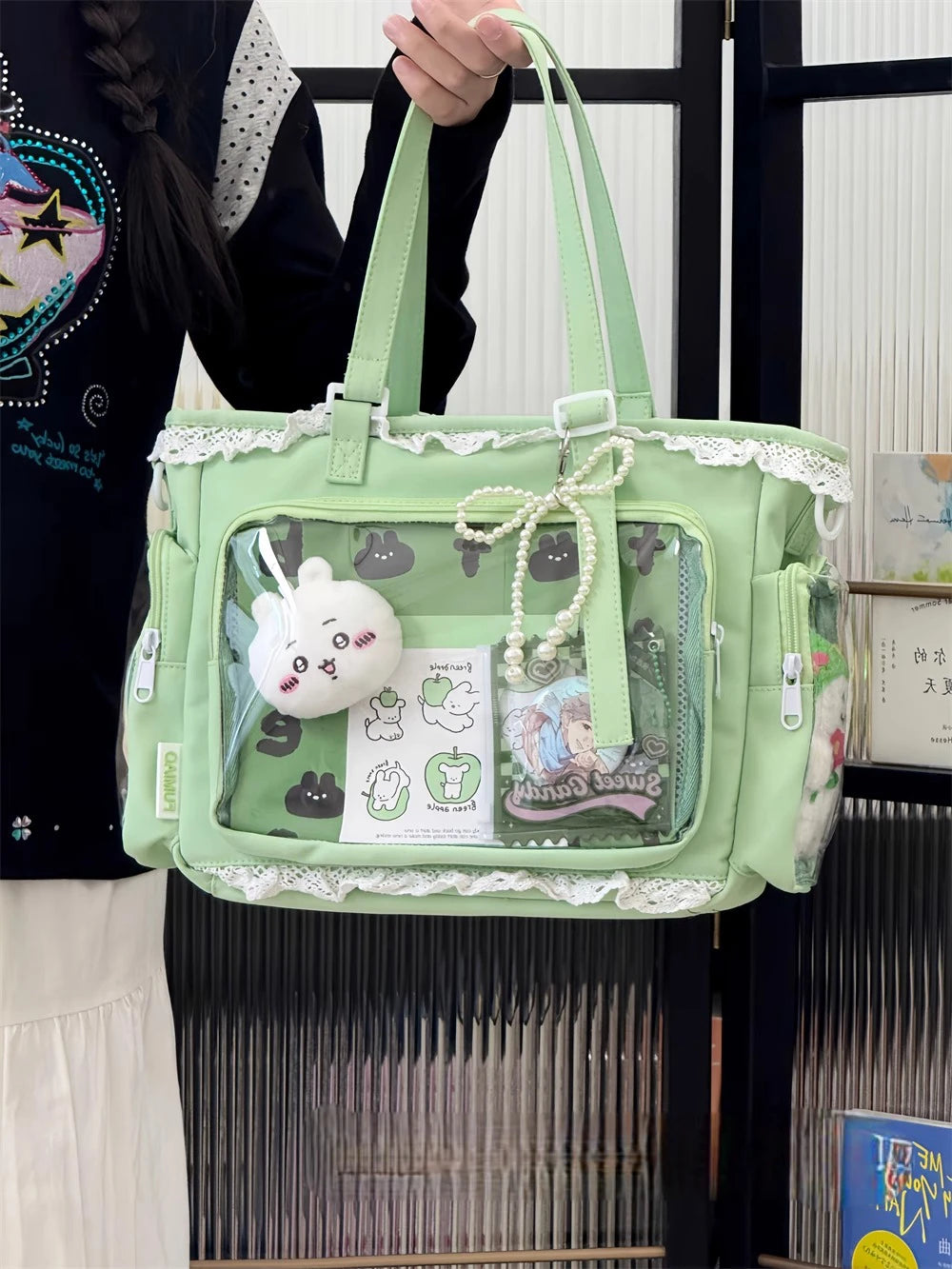 Ballet Girl Has A Large Appetite Itabag Japanese Two-Dimension Single Shoulder Cross Body Goods Bag Gift For Friends
