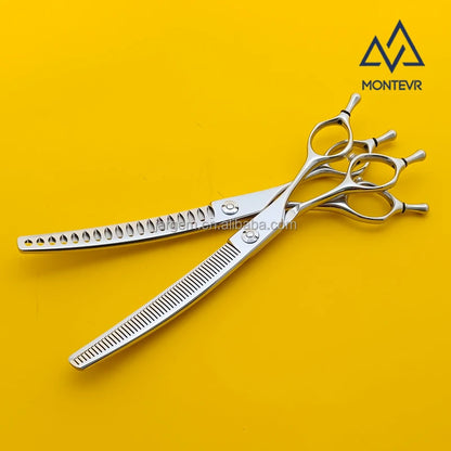 Quality VG10 Pet Grooming Scissors 7 Inch 52 Teeth Curved Dog Grooming Scissors Pet Grooming Products