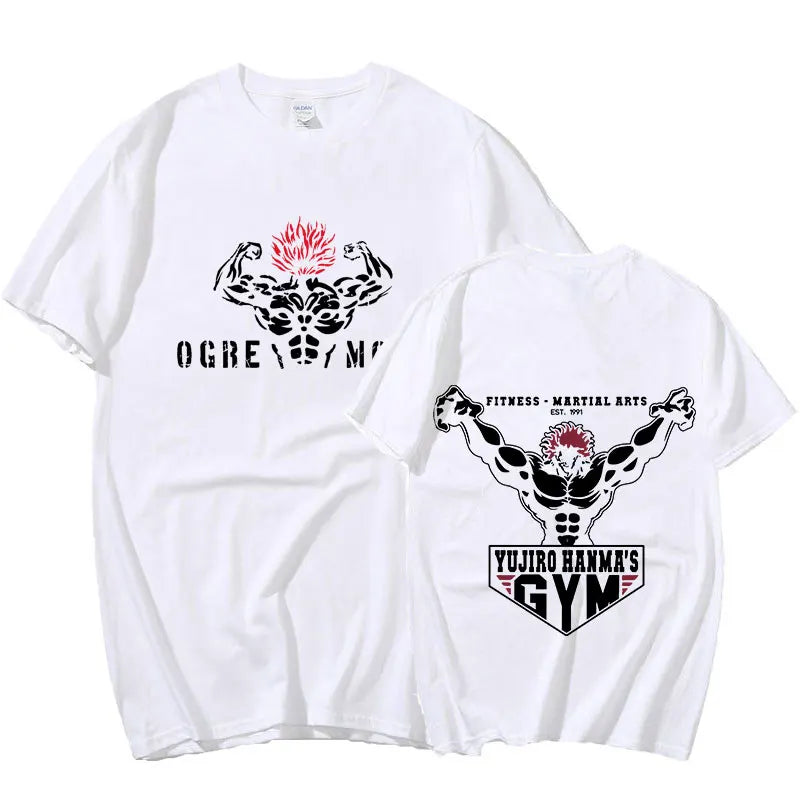 Japanese Anime Baki Hanma The Grappler Graphic Print T Shirt Casual Fashion Crew Neck Short Sleeve Plus Size T Shirt Women