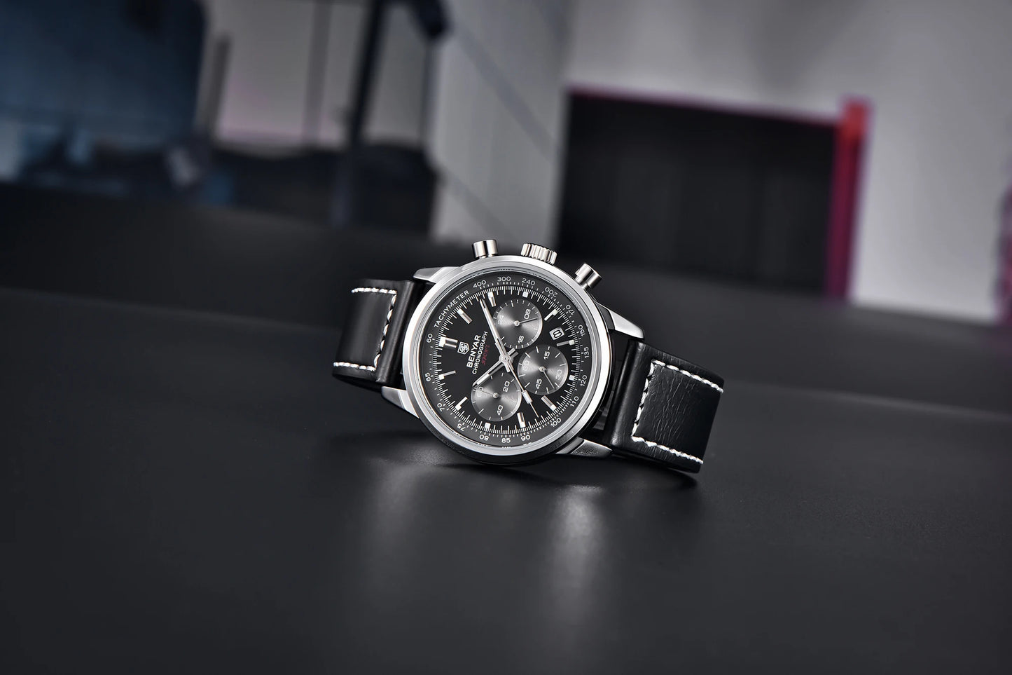 BENYAR 5188 New Quartz Watches for Men Top Brand 42MM Military Watch Luxury Chronograph 30M Waterproof Male Clock Reloj Hombre