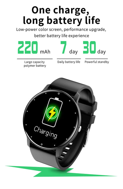 LIGE New Smart Watch Men Sports Fitness Watches Heart Rate Full Touch Screen Bluetooth Call 2026 New Ultra Light Smartwatch Men