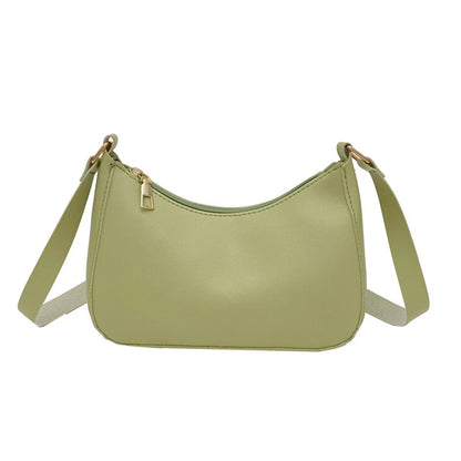 Shoulder Bags WOMEN'S Bag Underarm Bag  Handbags Retro Solid Color PU Leather Shoulder Underarm Bags Casual Women Hobos Handbags