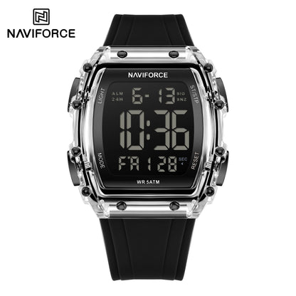 NAVIFORCE Fashion Student Watches Electronic LED Digital Watch for Men Watch Waterproof Sport Multifunctional Alarm Clock Man