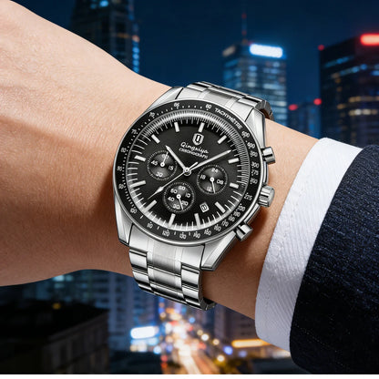 New Men Watch Calendar Business Quartz Watches Mens Top Brand Luxury Sport Waterproof Luminous Stainless Steel Man Wristwatches