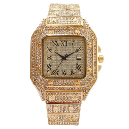 2025 Fashion Watches for Men Women Iced Out Watch Man Luxury Diamond Watch Unisex Quartz Wristwatches Relogio Gift Drop Shipping