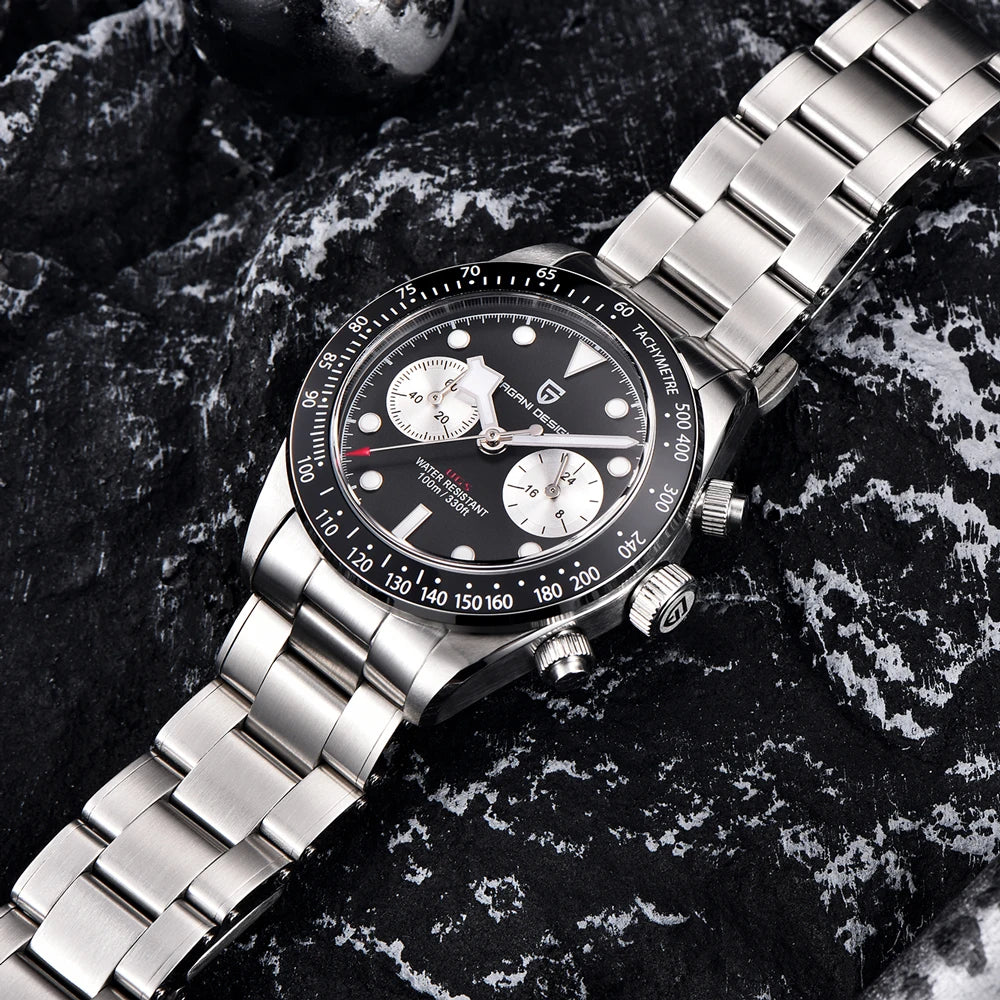 Pagani design Panda retro men's watches 2026 new top business quartz watch men's VK64 chronograph AR Sapphire sports clock reloj
