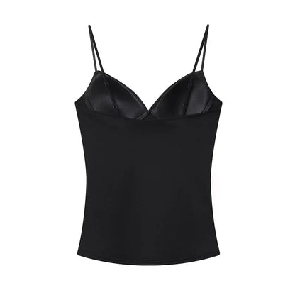 MUJER Sexy Corset Top Women Backless Bra Crop Top Woman Tanks & Camis Slip Tops for Women Sleeveless Bustier Tops Women Camisole