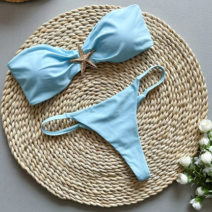 Push Up Bikinis 2025 Sexy Women Swimsuit Female Swimwear Micro Bikini Set Swimming Suit  Brazilian Biquini