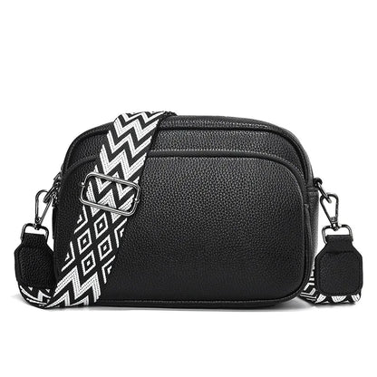 Women Crossbody Bag Multi Space Fashion Design Sense Large Capacity PU Material Lightweight Single Shoulder Bag