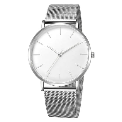 Top Brand Luxury Watches Women Fashion Stainless Steel Mesh Belt Quartz Wristwatch Simple Casual Ladies Clock Gift Montre Femme