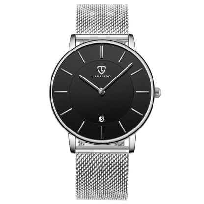Mens Watches, Minimalist Fashion Simple Wrist Watch for Men Analog Date with Leather Strap