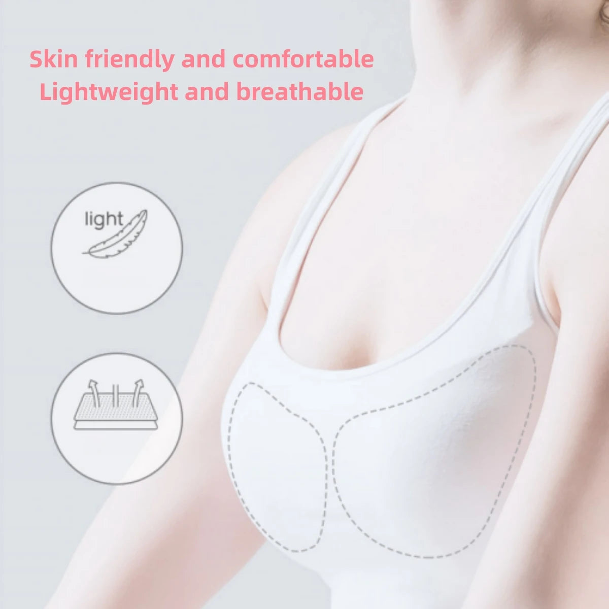 1pc Transparent Silicone Breast Pads, Hot Spring Silicone Prosthetic Breast, Swimming Special Fake Breast, Sports Swimsuit Chest