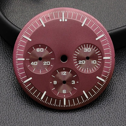 39.7mm MoonSwatch Chronograph Watches Stainless Steel Case Fit VK63 Movement Accessories Sapphire Glass Watch 20mm Strap Moon