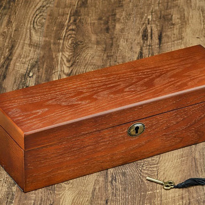Wooden Watch Box Luxury Mechanical Watch Boxes Men Portable with Lock Watches Case Waterproof Cases for Wrist Watch Organizer