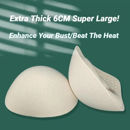 Thick Invisible Bra Pads Inserts Women Underwear Breast Lift Breathable Sponge Padded Pad Lining Swimsuit Insert  Triangle