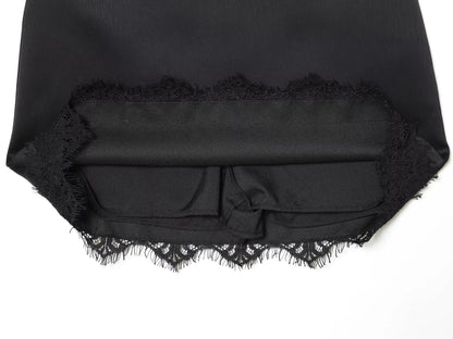 Women Mini Lace Skirt Sexy A-line Pleated High Waist Skirt for Women Spring Summer New Lace Short Skirt