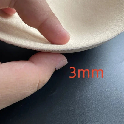4Pair.Large Size Breathable Thin Sponge Chest Pad Soft Skin Friendly Sweat Absorbing Summer Dress Swimsuit Chest Cup