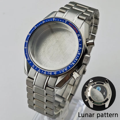 39.7mm Case Watches Metal Case Fits VK63 Movement Accessories Sapphire Glass Equipped With Bezel And Strap VK63 Dial