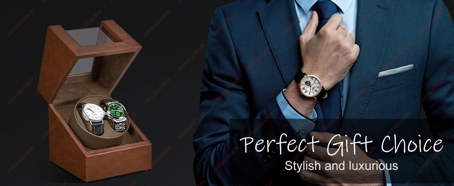 Watch Winder for Automatic Watches,Automatic Watch Winder Box with Quiet Japanese Mabuchi Motor