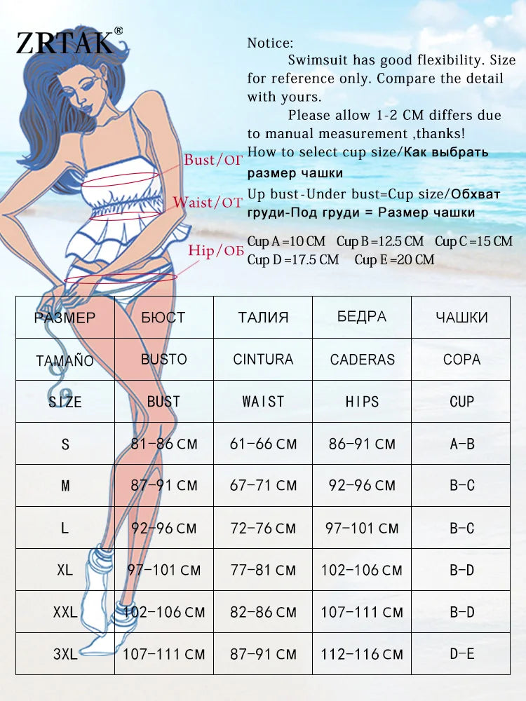 ZRTAK Swimsuit Women Swimwear Triangle Bikini Set Bandage Bathing Suit Sexy Biquini Brazilian Beachwear Bikinis Two Piece Suit