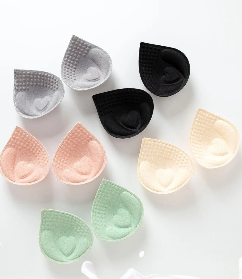 Women Sexy Breast Insert Push Up Bra Enhancer Swimsuit Bikini Pad Removeable Foam Chest Accessories Swimsuit Thickness 4/5/6cm