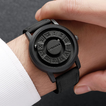 2/3PCS Fashion Roma Dial Men Quartz Watches Casual Leather Strap Wrist Watches Male Clock Reloj Hombre（Without Box）