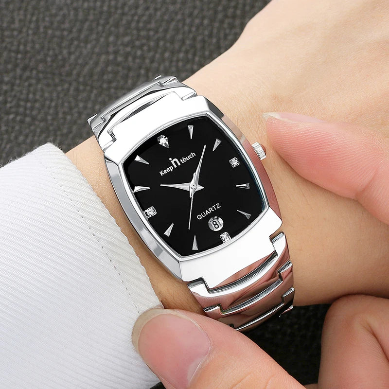 Men Quartz Watches Original High-end Luxury Waterproof Men's Watch Wristwatch Stainless Steel Fashion Business Date Clock Male