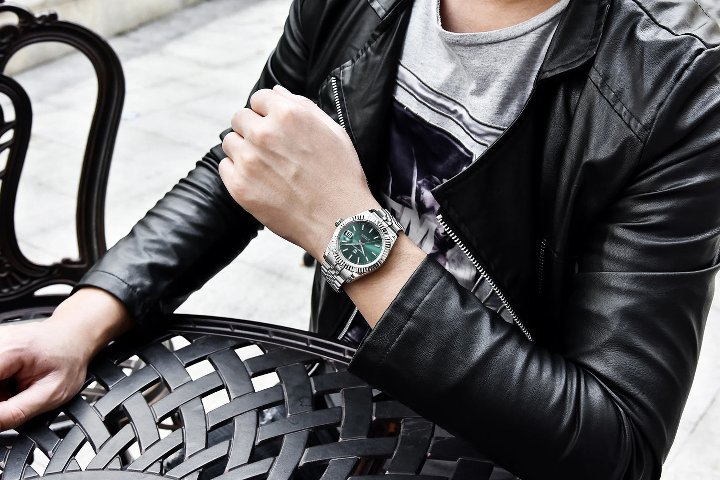 PAGANI DESIGN Watches Luxury Diamond Dial Mechanical Watch For Men Top NH35 Movt Sapphire Glass Stainless Steel Waterproof Watch