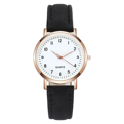 Fashion  Luminous  Leather Strap Wristwatch Women Small Dial Quartz Watch Ladies Clock Gift Relojes Para Mujer Dropshipping