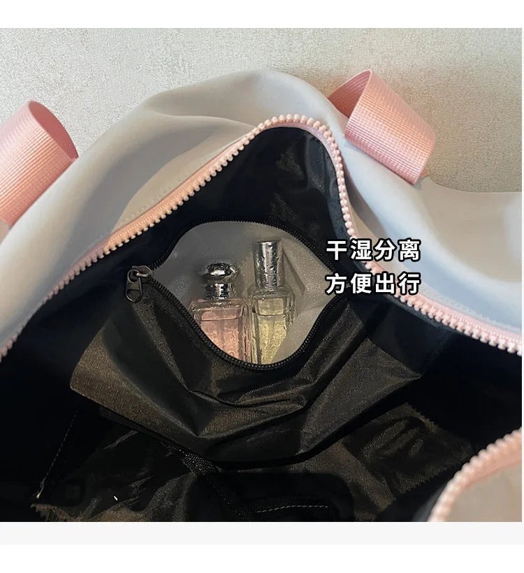 Fashion Travel Bags For Women Large Capacity Men's Sports bag Waterproof Weekend Sac Voyage Female Messenger Bag Dry And Wet