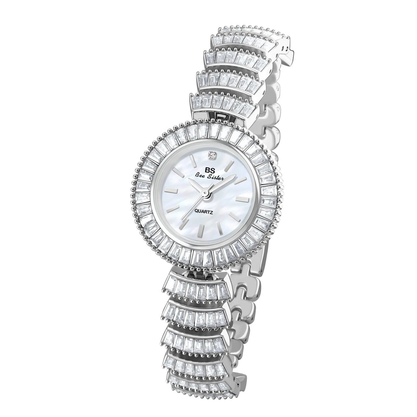 UTHAI Women Watch Light Luxury Brand Female Bracelet Exquisite Mermaid Full Diamond Waterproof Ladies Fashion Quartz Watches