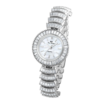 UTHAI Women Watch Light Luxury Brand Female Bracelet Exquisite Mermaid Full Diamond Waterproof Ladies Fashion Quartz Watches