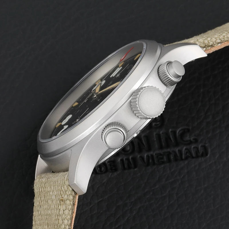 Militado ML1868KF 3 Dial Quartz Watch VK67 Sports Chronograph Watches Man Luminous Sapphire Glass 100M Waterproof 39Mm Watches