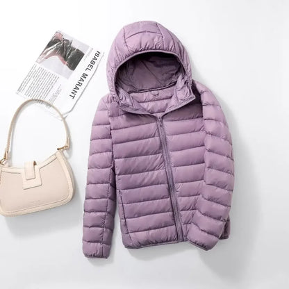 15 Colors Women Puffer Jackets Plus Size 5xl 6xl 7xl 2025 New Spring Autumn Hooded Female Ultra Lightweight Packable Down Coats