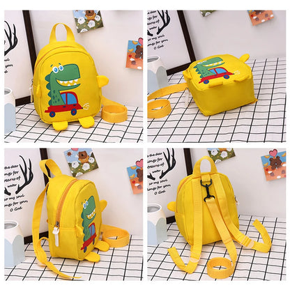 1 PCS Kids Cartoon Mini Dinosaur Backpack Anti Lost Bag Kindergarten School Bag Backpack