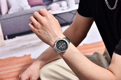 BENYAR Men's Watches Luxury Quartz Wristwatches Chronograph Watch Men Gifts Waterproof Stainless Steel Clock Reloj Hombre 2025
