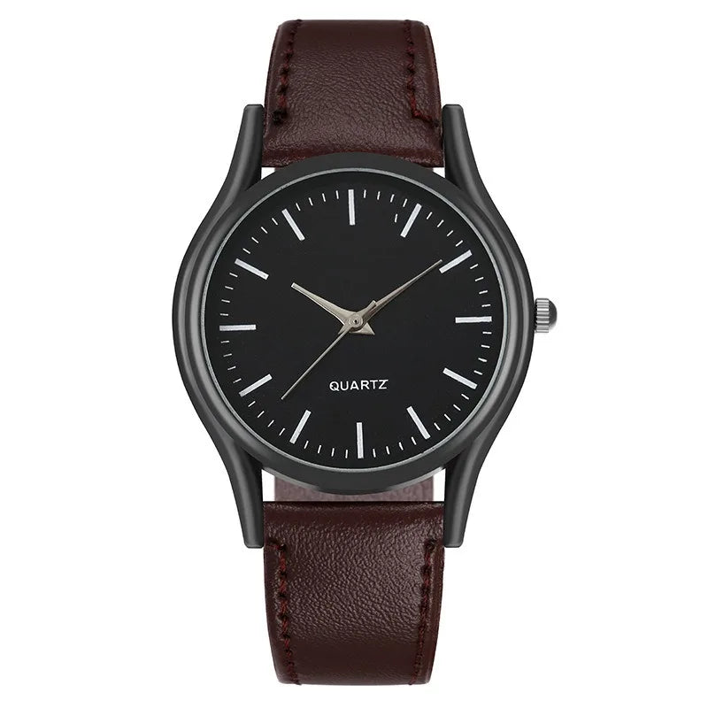 Classic Lovers Watches Men Women Casual Leather Strap Quartz Men's and Women's Pair Quartz Watch Gift High Quality