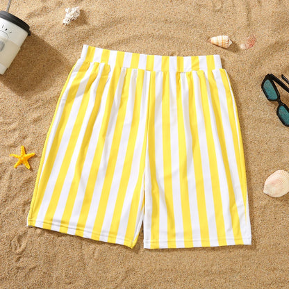 Mother and Daughter Matching Clothes Swimsuit 2026 New Family Swimwear Ruffles One-Piece Suit Swimming Shorts Vacation Beachwear